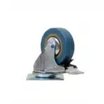 Roata pentru mobila, rola de cauciuc, pivotanta cu frana 2.5 inchi, albastru Z-TOOLS / ZTS 8121 - imagine 2