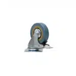 Roata pentru mobila, rola de cauciuc, pivotanta cu frana 3 inchi, albastru Z-TOOLS / ZTS 8124 - imagine 2