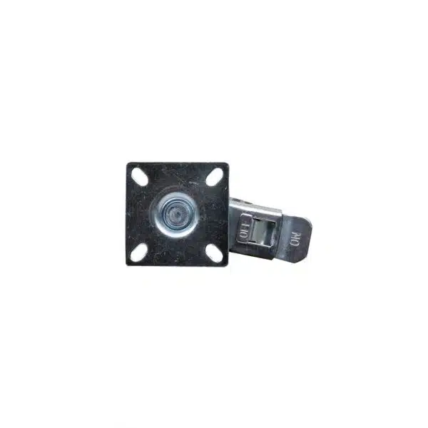 Roata pentru mobila, rola de cauciuc, pivotanta cu frana 3 inchi, albastru Z-TOOLS / ZTS 8124 - imagine 3