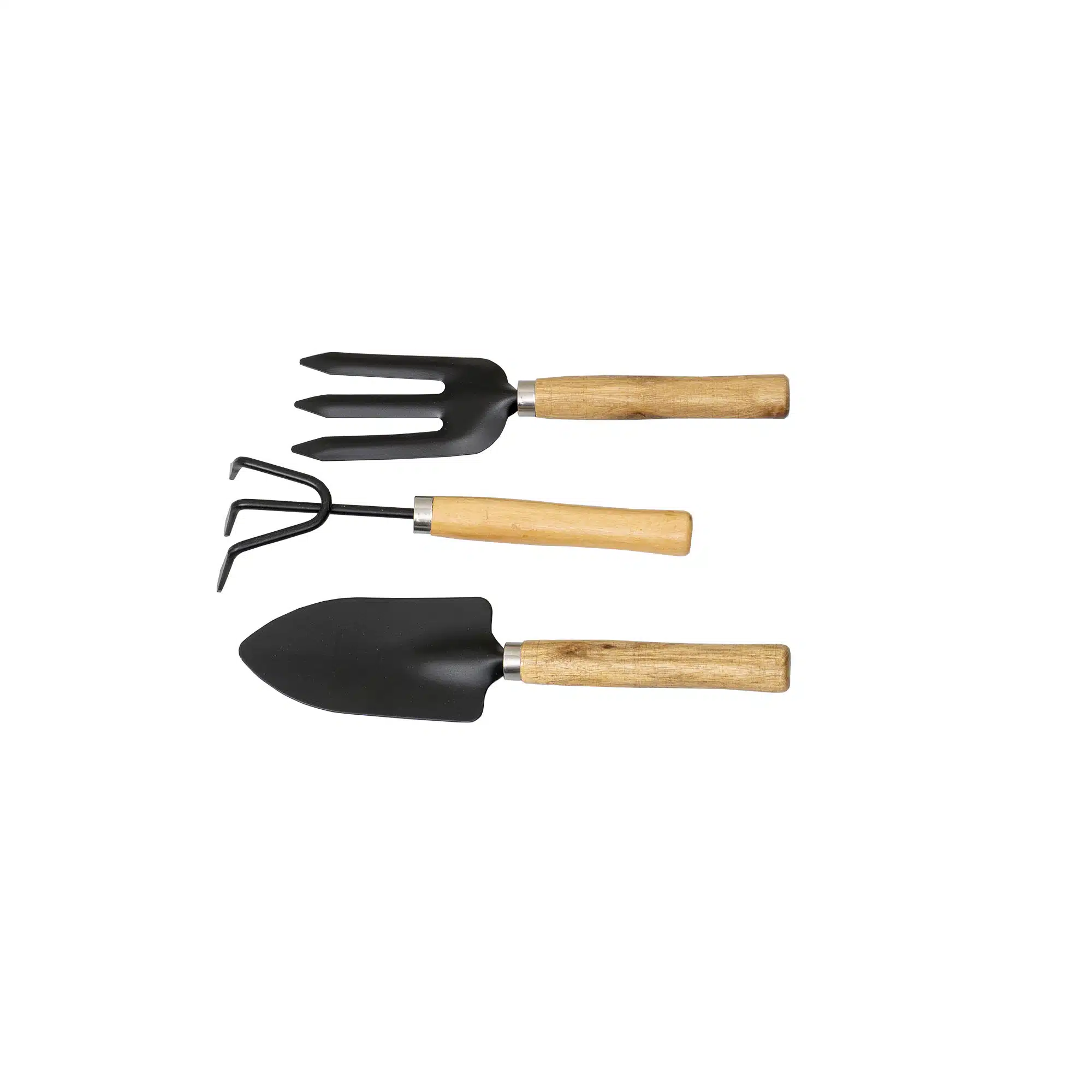ZTS 8273_1 Set 3 ustensile de gradina pentru plantat, maner lemn, negru Z-TOOLS / ZTS 8273 - imagine 1