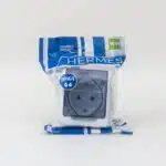 Priza simpla cu capac transparent HERMES, 16A/250, IP44 / ELPL-0324-01 - imagine 2