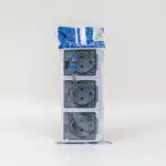 Priza tripla cu capac transparent HERMES, 16A/250, IP44 / ELPL-0326-01 - imagine 2