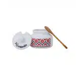 Set pentru miere cu cana si lingurita, 300ml, H12cm Romania, Z-TOOLS / EXT 10783 - imagine 2