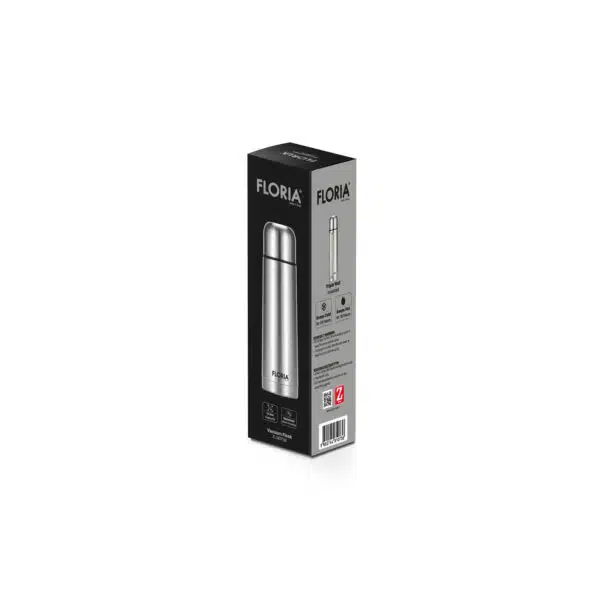 Termos din inox, FLORIA capac functie pahar, capacitate 1L / ZLN 0736 - imagine 2