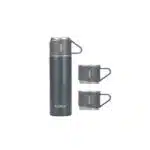 Termos portabil plus 3 cesti, interior inox, capacitate 400ml FLORIA, gri / ZLN 0745