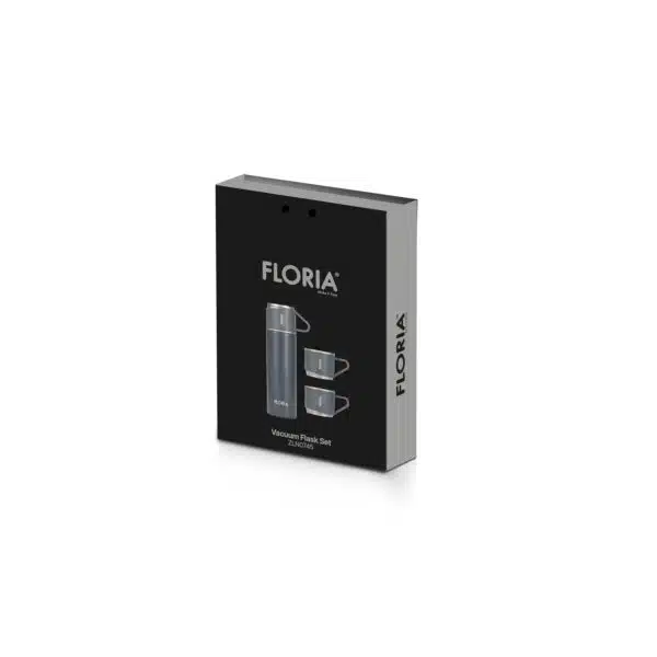 Termos portabil plus 3 cesti, interior inox, capacitate 400ml FLORIA, gri / ZLN 0745 - imagine 2
