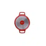 Oala cu capac ZILAN, din ceramica, diametru 28cm, capacitate 5l, rosu / ZLN 0903 - imagine 4