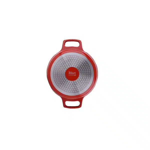 Oala cu capac ZILAN, din ceramica, diametru 28cm, capacitate 5l, rosu / ZLN 0903 - imagine 4