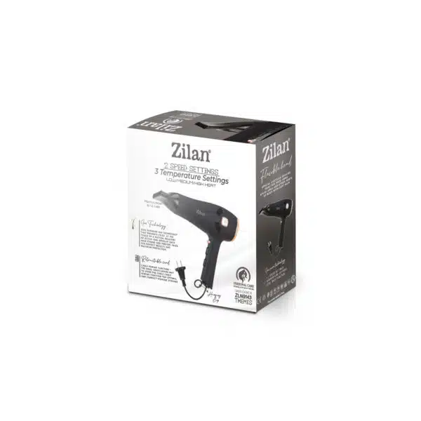 Uscator de par THEMIS, putere  2000W, 2 trepte de viteza ZILAN / ZLN 9143 - imagine 2