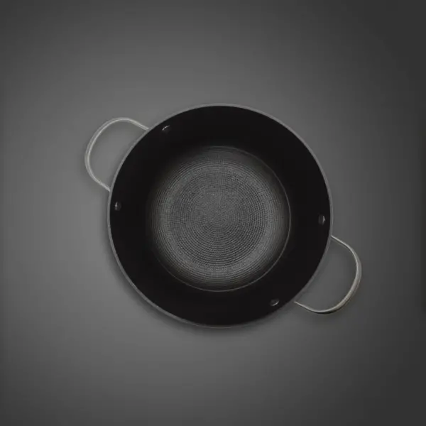 Cratita din fonta tip fagure cu capac de sticla OTI, diametru 24cm, capacitate 3.5L 181654 / OTI 0015 - imagine 5