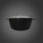 Cratita din fonta tip fagure cu capac de sticla OTI, diametru 24cm, capacitate 3.5L 181654 / OTI 0015 - imagine 6