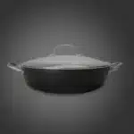 Cratita din fonta tip fagure cu capac de sticla OTI, diametru 30cm, capacitate 4.5L 181655 / OTI 0016 - imagine 6