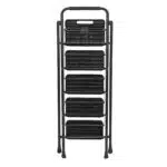 Scara metalica cu 5 trepte late, pliabila negru Z-TOOLS / ZTS 8089 - imagine 3