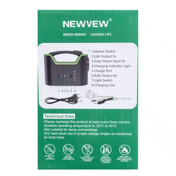 Kit lanterna cu panou solar plus 3 becuri LED Z-TOOLS / ZTS 8259 - imagine 6