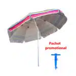 Pachet promo, umbrela pentru protectie solara, diametru 2.4m ZTS 8489 plus suport tip burghiu albastru ZTS 8493 Z-TOOLS / ZTS 8489_1