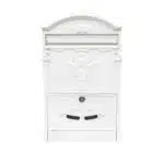 Cutie postala metalica pentru exterior, 410x260x90mm, alb / ZTS 5578_A