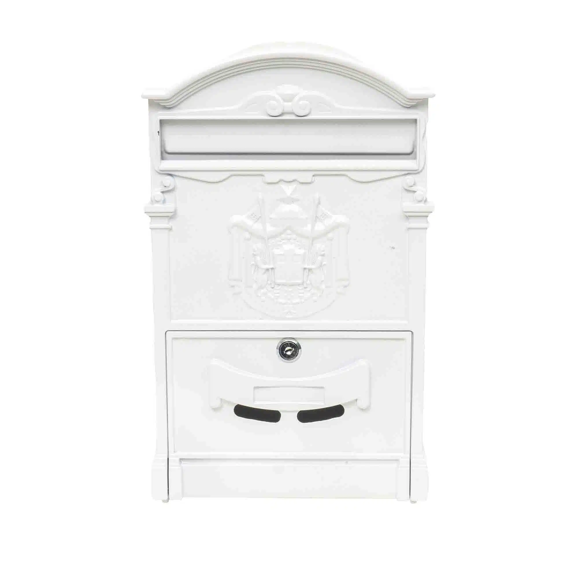 ZTS 5578_1 Cutie postala metalica pentru exterior, 410x260x90mm, alb / ZTS 5578_A - imagine 1