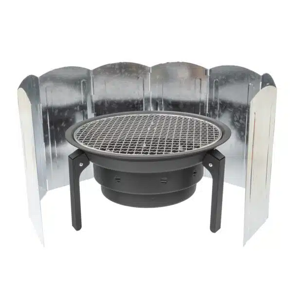 Paravan pliabil pentru aragaz de camping, metal, 8 panouri 120x30cm Z-TOOLS / ZTS 9087 - imagine 4