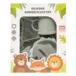 Set 6 piese pentru hranire bebelus, din silicon, model dinozaur, verde Z-TOOLS / ZTS 9094 - imagine 14