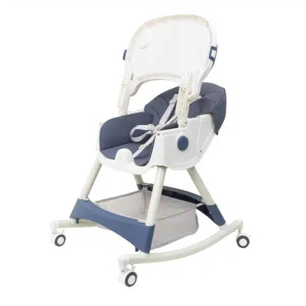 Scaun de masa pentru copii, 5-72luni, greutate maxima 50kg, pliabil, cu balansoar, albastru Z-TOOLS / ZTS 9137 - imagine 5