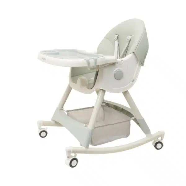 Scaun de masa pentru copii, 5-72luni, greutate maxima 50kg, pliabil, cu balansoar, vernil Z-TOOLS / ZTS 9138 - imagine 3