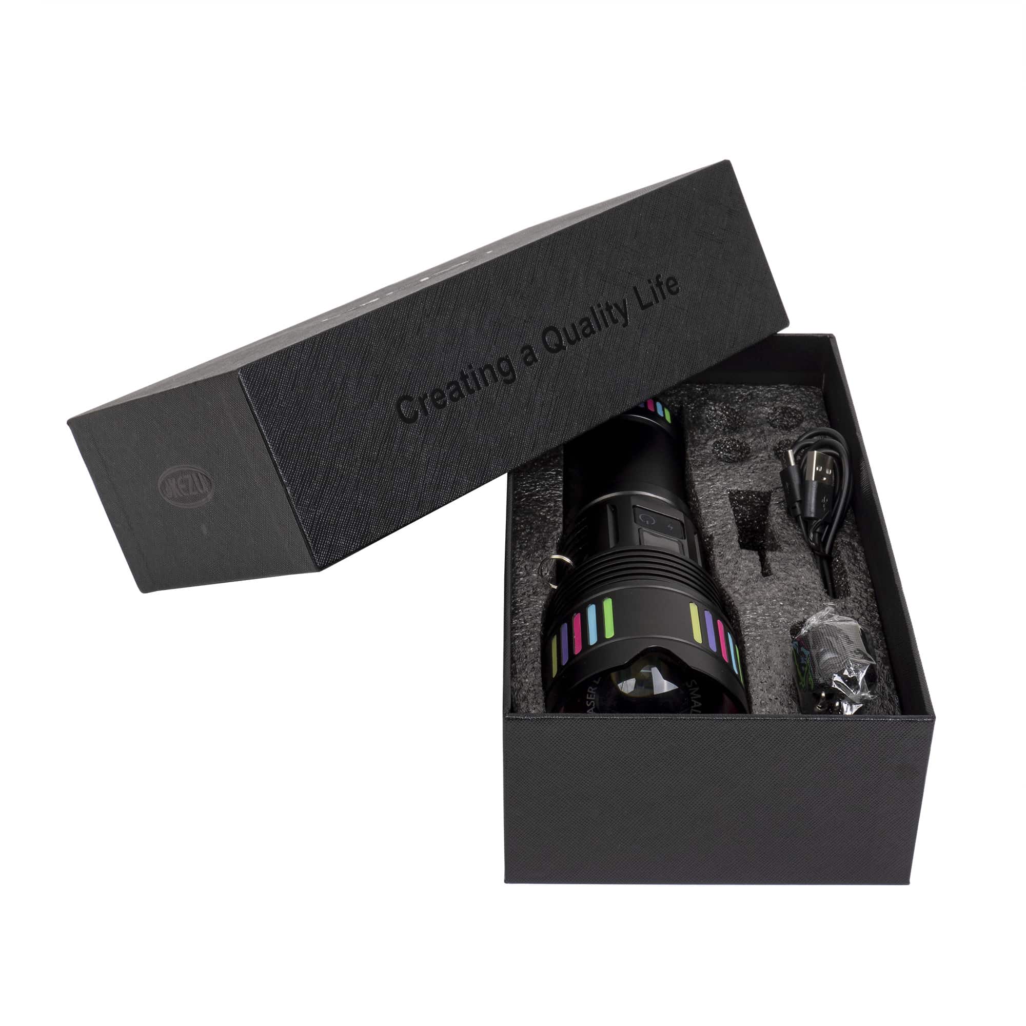Lanterna de mana LED, 5 moduri de intensitate a luminii, USB, Z