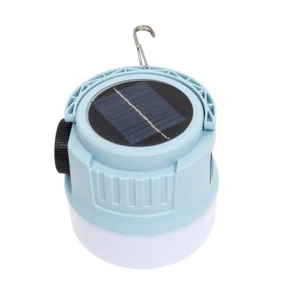 Lanterna LED camping, portabila, incarcare solara si USB, bleu Z-TOOLS / ZTS 9000 - imagine 3