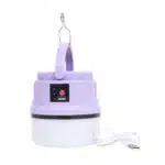 Lanterna LED camping, portabila, incarcare solara si USB, mov Z-TOOLS / ZTS 9001 - imagine 2