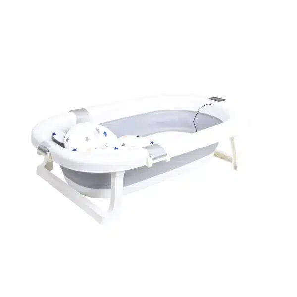 Cadita pliabila pentru bebelusi, cu termostat si pernuta, gri Z-TOOLS / ZTS9155 - imagine 3