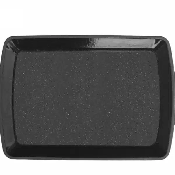 Tava din fonta emailata, 33x27x7cm, Marble Gray / DCN58734 - imagine 3