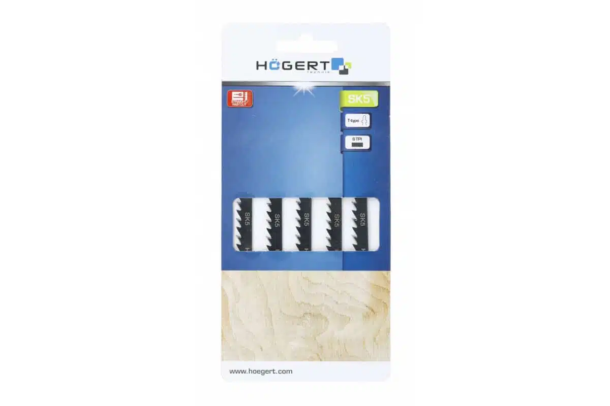 HT6D651_2 Set 5 bucati lame pentru fierastrau electric, HOGERT 6TPI, 100mm / HT6D651 - imagine 1