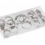 Set 40 coliere din otel zincat de 9mm HOGERT / HT8G512
