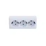 Priza tripla cu CP PT QUATRIC, 16A, 250V / QC-6-0312 - imagine 2