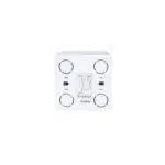 Intrerupator dublu PT QUATRIC, 10A, 250V / QC-6-0315 - imagine 2