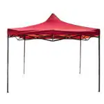 Cort tip pavilion metalic pentru gradina, impermeabil 3×3 metri, rosu Z-TOOLS / ZTS5661