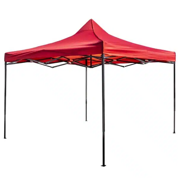 Cort tip pavilion metalic pentru gradina, impermeabil 3×3 metri, rosu Z-TOOLS / ZTS5661 - imagine 4