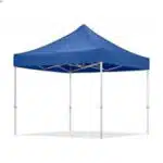 Cort tip pavilion metalic pentru gradina, cadru alb, impermeabil 3×3 metri, albastru Z-TOOLS / ZTS8470