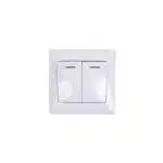 Intrerupator dublu cu led, 10A, 250V Z-TOOLS / ZTS9049