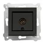 Priza TV incastrata, EXEN negru / 290-001403-257