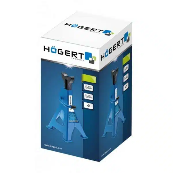 Set 2 bucati cric auto, 2 tone 278x423mm HOGERT / HT8G052 - imagine 2