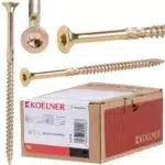 Set 100 suruburi dulgherie pentru lemn, 6x60mm KOELNER / TS-6060