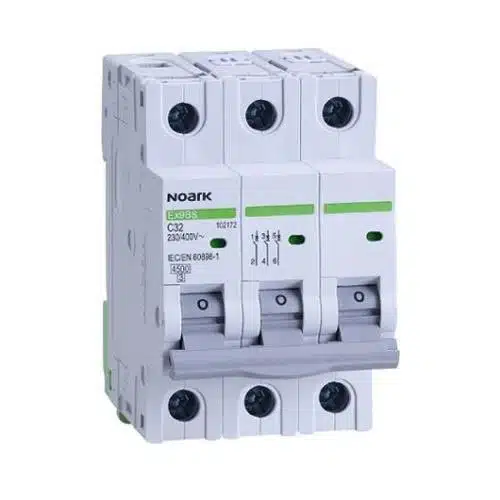102172_1 Siguranță automată, 3 poli, curba C, 32A, Noark, gri / 102172 - imagine 1