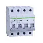 Siguranță automată, 4 poli, curba C, 20A, Noark, gri / 102200