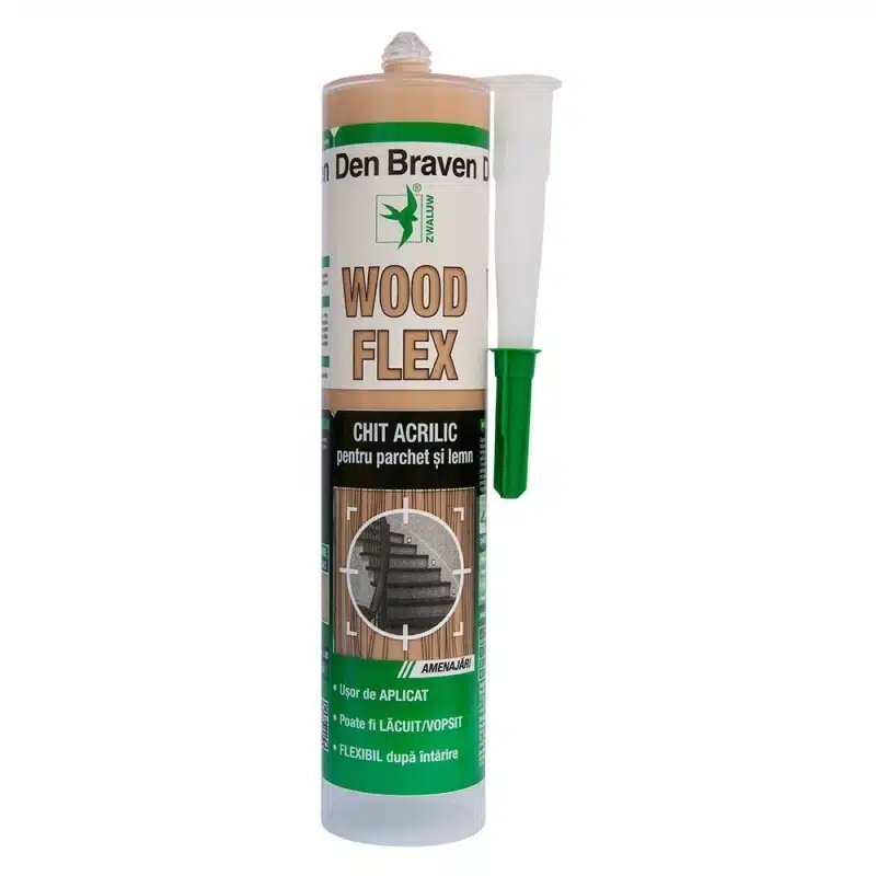 D12003759 Chit acrilic pentru parchet, 280 ml, Woodflex, pin Den Braven / D12003759 - imagine 1