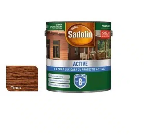 EXT10106 Lazură pentru lemn, lucioasă solvent 2.5L, Sadolin, Teak / EXT10106 - imagine 1