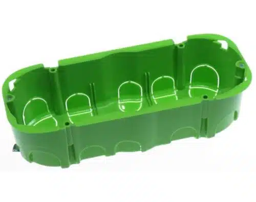 GW24406PM_1 Doză ovală 6 posturi, pentru gips-carton, Gewiss, verde / GW24406PM - imagine 1