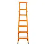 Scară tip A, 6 trepte + platforma, portocalie Z-TOOLS / ZTS8085