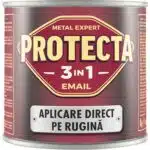 Email 3 în 1 direct pe rugină, pe bază de solvent 0.5L, Protecta, negru / 2001859