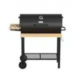 Grătar de grădină pe cărbuni, tip butoi, design premium ZILAN / ZLN3594 - imagine 3