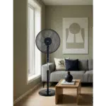 Ventilator cu picior,  putere 48W, 3 trepte viteză, diametru 43 cm, negru ZILAN / ZLN4642 - imagine 4